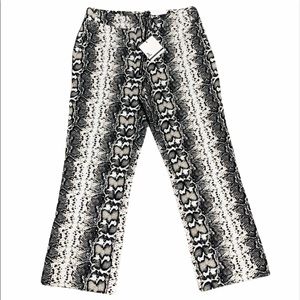Jules & Leopold Snakeskin Capri Pants